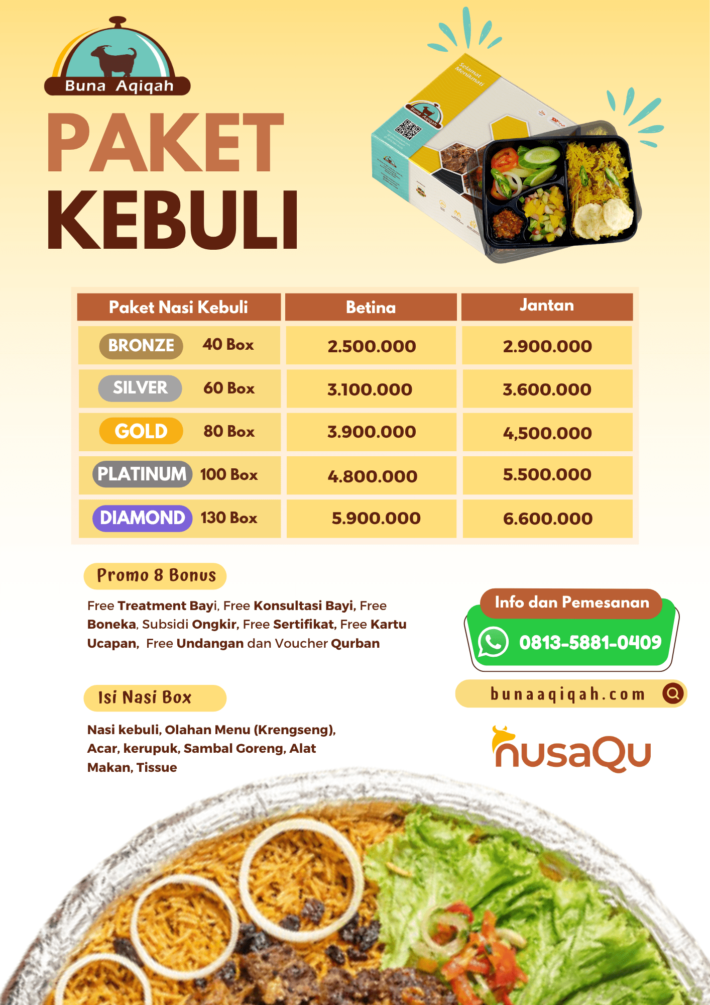 Paket Aqiqah Kebuli